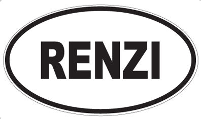 RENZI - Oval Magnet