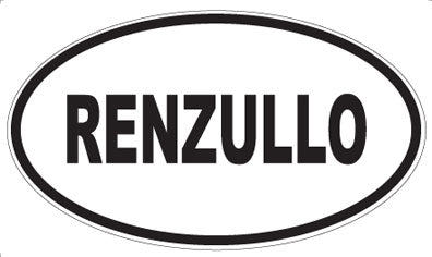 RENZULLO - Oval Sticker