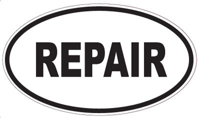 REPAIR - Oval Sticker