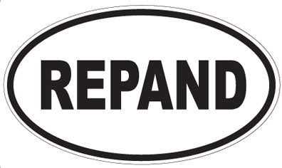 REPAND - Oval Sticker