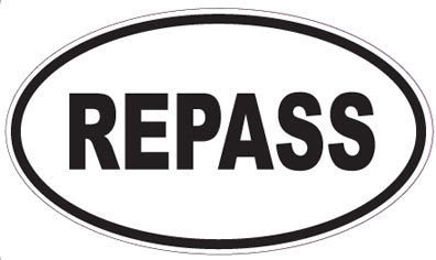 REPASS - Oval Sticker