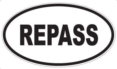 REPASS - Oval Magnet