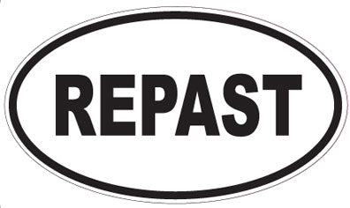 REPAST - Oval Sticker
