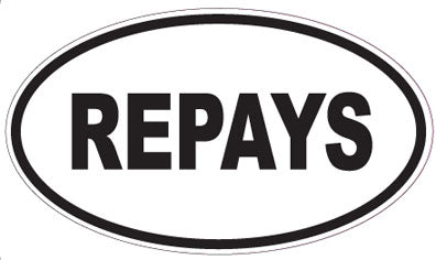 REPAYS - Oval Sticker