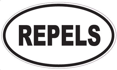 REPELS - Oval Sticker