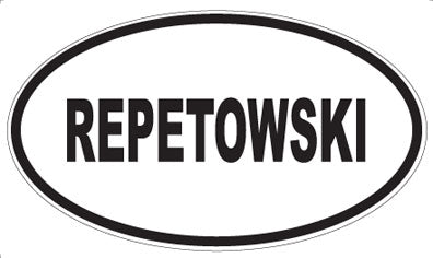 REPETOWSKI - Oval Magnet