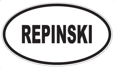 REPINSKI - Oval Magnet