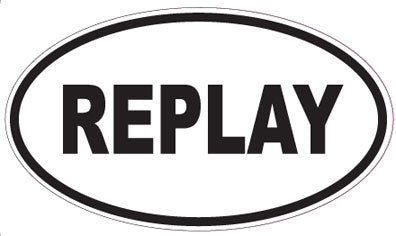REPLAY - Oval Sticker