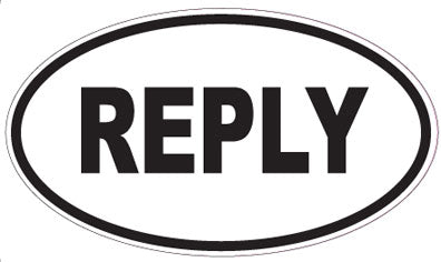 REPLY - Oval Magnet