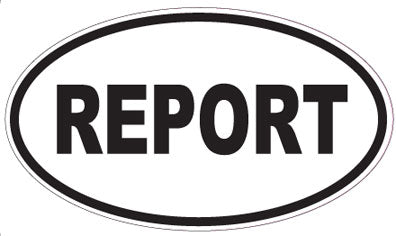 REPORT - Oval Sticker