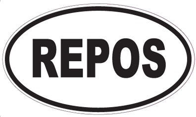 REPOS - Oval Sticker