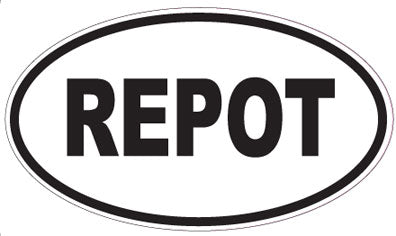 REPOT - Oval Sticker