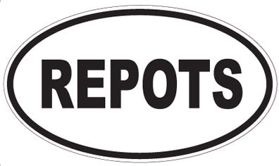 REPOTS - Oval Sticker