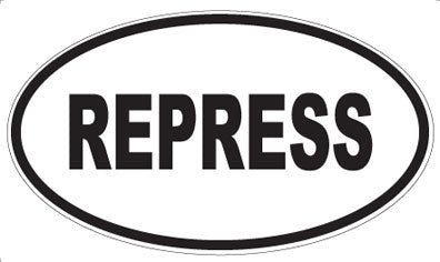 REPRESS - Oval Magnet