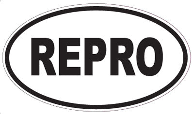 REPRO - Oval Sticker