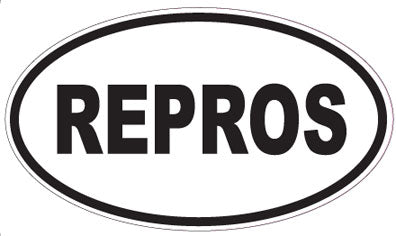 REPROS - Oval Sticker