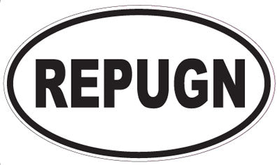 REPUGN - Oval Sticker