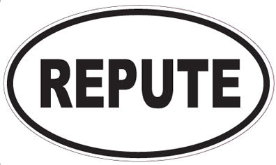 REPUTE - Oval Sticker