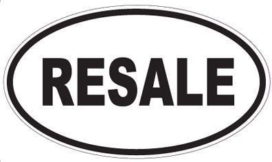 RESALE - Oval Sticker
