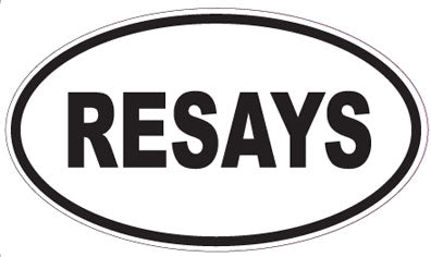 RESAYS - Oval Sticker