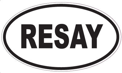 RESAY - Oval Magnet