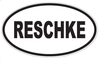 RESCHKE - Oval Magnet