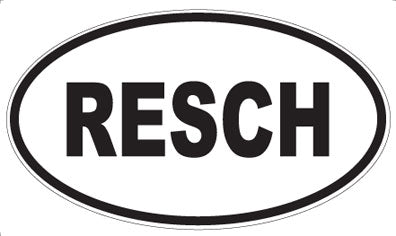 RESCH - Oval Magnet