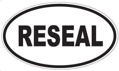 RESEAL - Oval Sticker