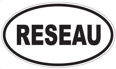 RESEAU - Oval Sticker