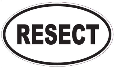 RESECT - Oval Sticker