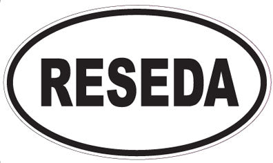 RESEDA - Oval Sticker