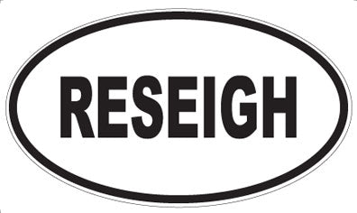 RESEIGH - Oval Magnet
