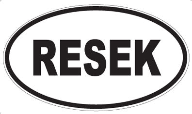 RESEK - Oval Magnet