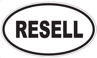 RESELL - Oval Sticker