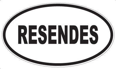 RESENDES - Oval Magnet