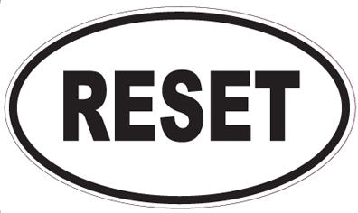 RESET - Oval Magnet