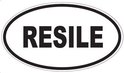 RESILE - Oval Sticker