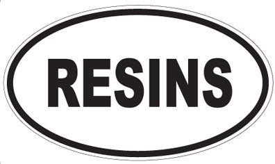 RESINS - Oval Sticker