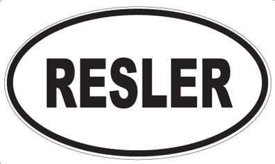 RESLER - Oval Magnet