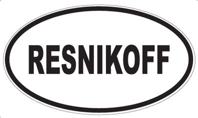RESNIKOFF - Oval Magnet