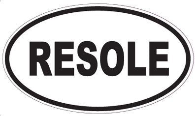 RESOLE - Oval Sticker