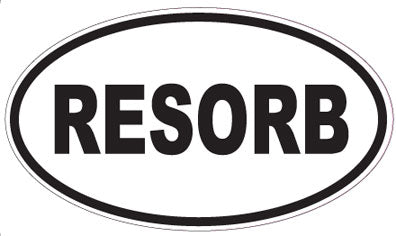 RESORB - Oval Sticker