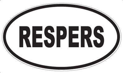 RESPERS - Oval Magnet