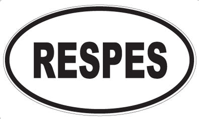 RESPES - Oval Magnet