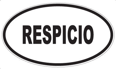 RESPICIO - Oval Magnet