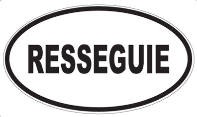 RESSEGUIE - Oval Magnet