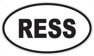RESS - Oval Magnet