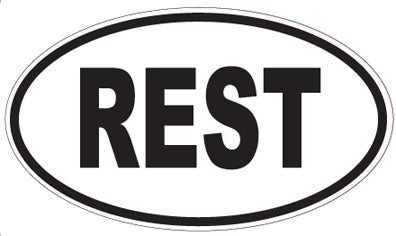 REST - Oval Sticker