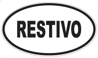 RESTIVO - Oval Magnet