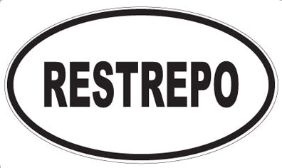 RESTREPO - Oval Magnet